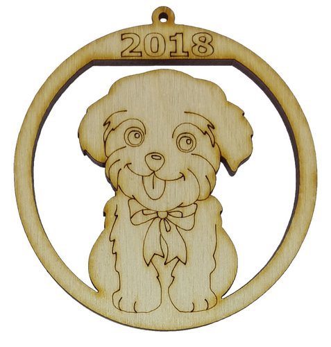 Фигурка фанерная - Песик №  9 в шаре 80 х 75 мм AS-4785, В-0312