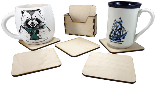 Костеры набор подкладок под чашки 6 шт в коробке 9 х 9 см AS-4251, F-0116 фото 2