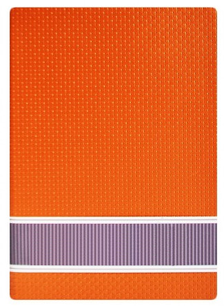 Блокнот на резинке МД А5 # Bourgeois плетеный, микс NB-45-A5-C