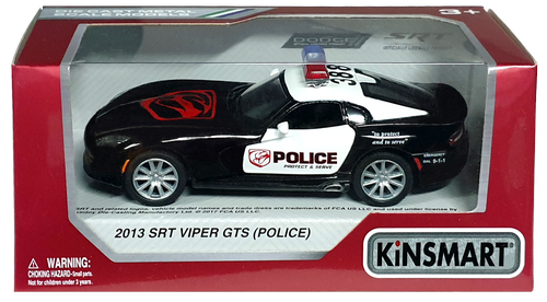 Машинка Kinsmart Dodge SRT Viper GTS 2013 год Police  KT5363WР
