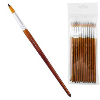 Кисть нейлон Круглая № 5 NL 2205 фото 2 Кисть нейлон Круглая № 5 NL 2205 фото 2