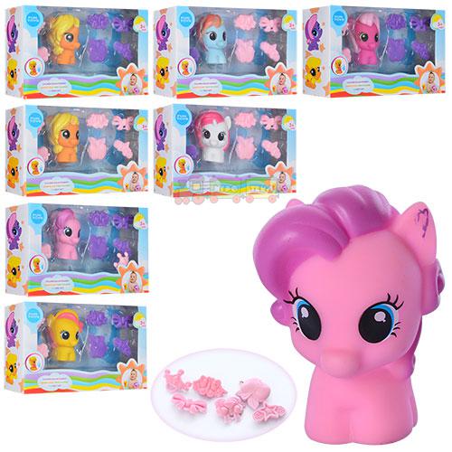 Игрушка для ванной Пони брызгалка с аксессуарами в коробке  SM2003А1
