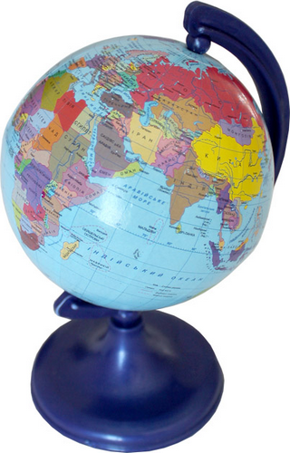 Глобус политический  9 см пластик  10945