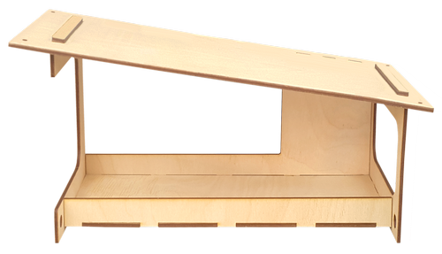 Кормушка окрашенная № 13/1 морилка под лаком 32 х 16 х 17 см AS-4314 фото 2