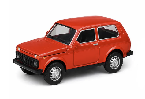 Машинка Автосвіт ВАЗ 2121 Нива красная металл 10см  М6405