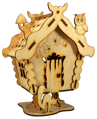 Домик № 20 шкатулка, избушка на курьих ножках 21,5 х 15 х 27 см AS-4295