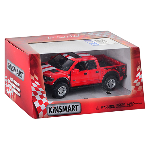 Машинка Kinsmart Ford F-150 SVT Raptor SuperCrew  KT5365WY, KT5365WF