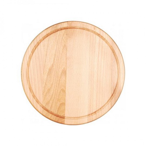 Деревянная доска круглая диаметром 24 см Бук 15197      