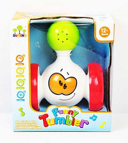 Игрушка Неваляшка на колесах, музыка, свет  SL83501