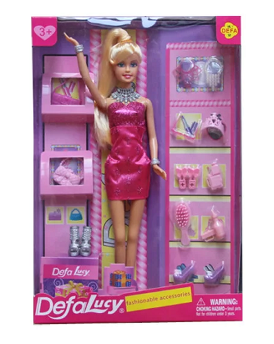 Кукла Defa Lucy Модница 12 аксессуаров 29 см  8233