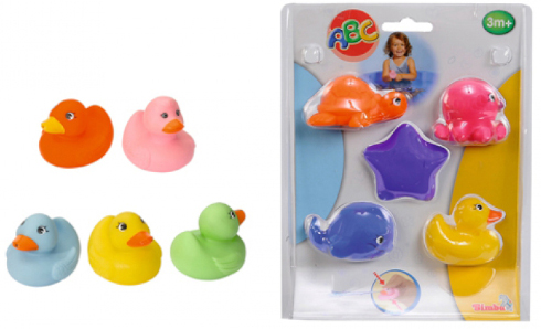 Игрушка Пищалка-брызгалка Утка или морские обитатели 1 шт Simba  4010371