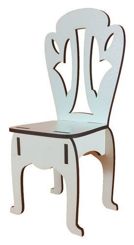 Мебель для кукол ростом 30 см - Стул из МДФ AS-6008, М-2035