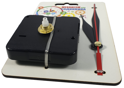 Часовой механизм 5 мм Шагающий с тремя стрелками на МДФ подложке AS-0229 фото 2