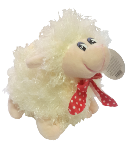 Игрушка Мягкая Овечка 18 см белая  1899
