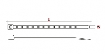 Стяжка кабельная 2,5х150мм Белая одноразовая хомут 100шт  CT3X150-W  1/230 фото 2