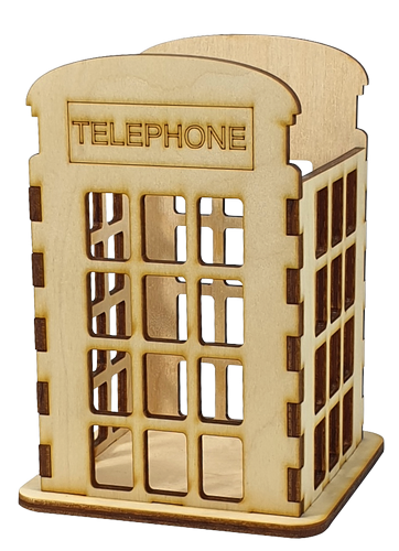 Подставка для ручек Телефонная будка 9*10*13см AS-4296