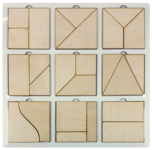 Игрушка развивающая Головоломка Сложи Квадрат, первый уровень сложности AS-7154