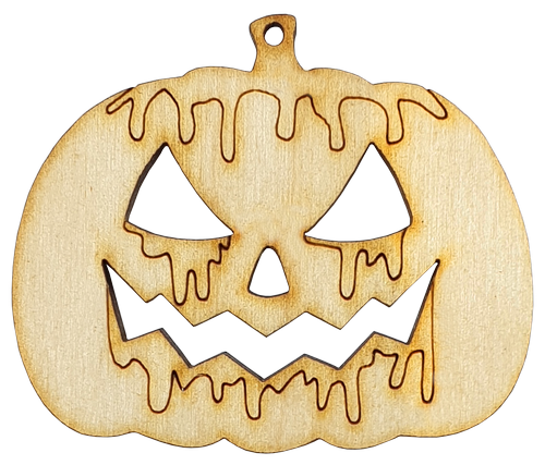 Фигурка фанерная - Тыква с потеками 6 x 5 см  AS-4622