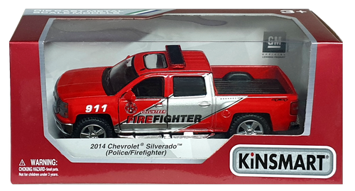 Машинка Kinsmart Chevrolet Silverado Police/Firefighter  KT5381WPR