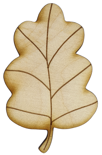 Фигурка фанерная - Лист дубовый 7.8 см AS-4671, В-0113