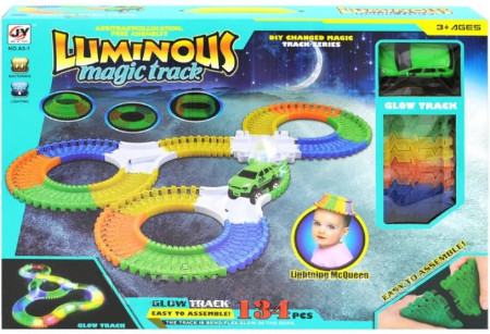 Игрушка Трэк Magic Track Luminous, 1 машинка, 127 деталей  А5-3