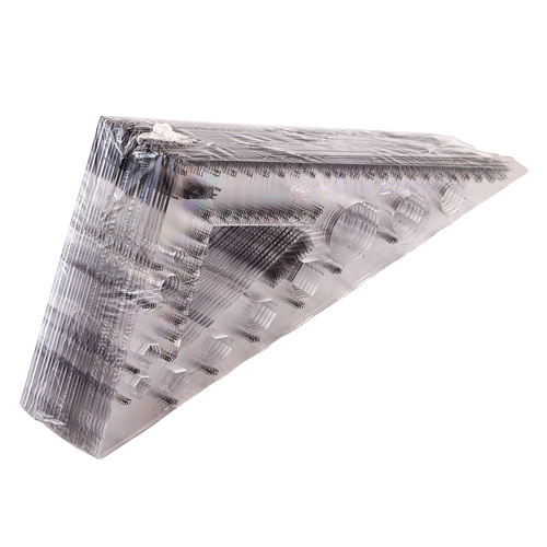 Треугольник 22 см большой с транспортиром, прозрачный AS-0614, К-9040 фото 2