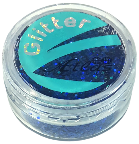 Блестки (Глиттер) большие Голографические Атлас 3 гр - Синий AS-2460