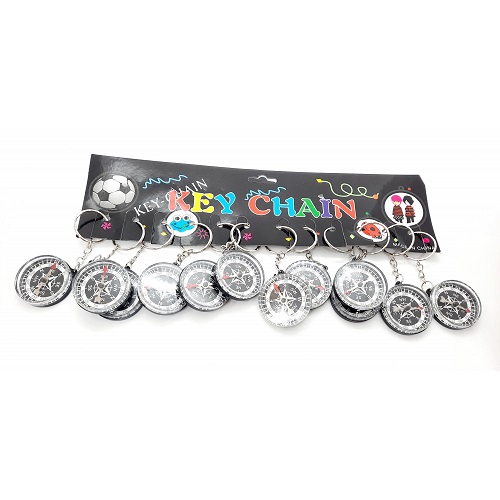 Брелок Компас пластик 4см черный корпус  10326 фото 2