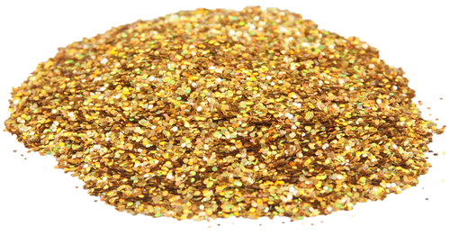 Блестки (Глиттер) большие Голографические Атлас 3 гр - Золото AS-2454 фото 2