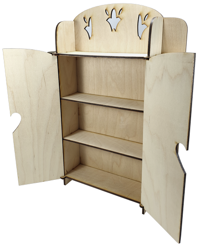 Мебель для кукол типа Барби - Шкаф № 1 с полками 23 х 6 х 32 см AS-4006 фото 2