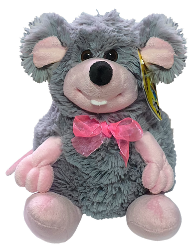 Игрушка Мягкая Мышка с бантом 25 см  B067