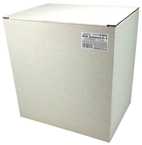 Дом № 10 шкатулка с открывающейся крышей, из МДФ 17 х 10 х 19 см AS-6246, М-2083 фото 3