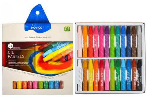 Пастель масляная Marco Colorite 24 цветов 1100OP-24CB, 4800ОР-24СВ фото 2