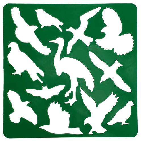 Трафарет "Птицы" 1 шт 13 см AS-0257, К-9069м