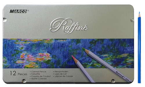 Карандаши цветные Marco Raffine 12 цветов шестигранные в металлическом пенале 7100-12TN Карандаши цветные Marco Raffine 12 цветов шестигранные в металлическом пенале 7100-12TN