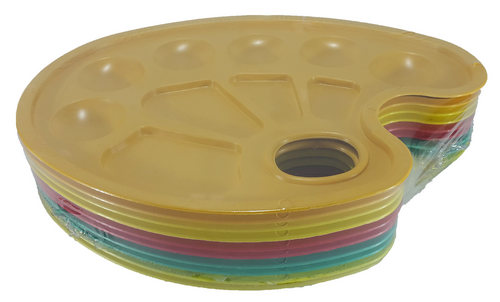 Палитра овальная № 5 цветная 23 х 17,5 см  AS-0020 фото 2