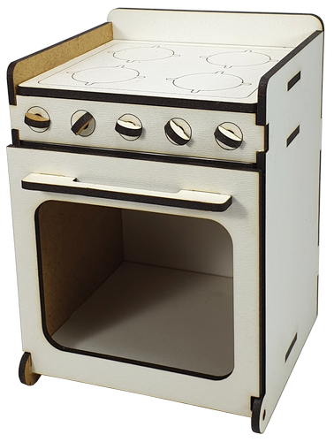 Мебель для кукол ростом 30 см - Газовая печь из МДФ AS-6019, М-2046 Мебель для кукол ростом 30 см - Газовая печь из МДФ AS-6019, М-2046