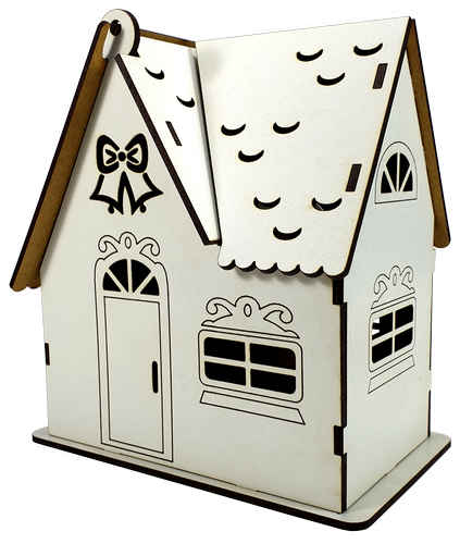 Дом № 10 шкатулка с открывающейся крышей, из МДФ 17 х 10 х 19 см AS-6246, М-2083