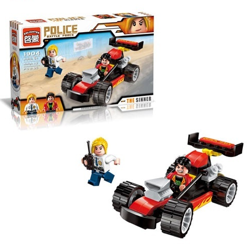 Игрушка Конструктор Полиция Гонка Police Series 95 деталей 1904 Игрушка Конструктор Полиция Гонка Police Series 95 деталей 1904