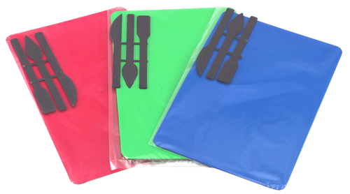 Доска для пластилина 18 х 25 см с тремя стэками  AS-0027