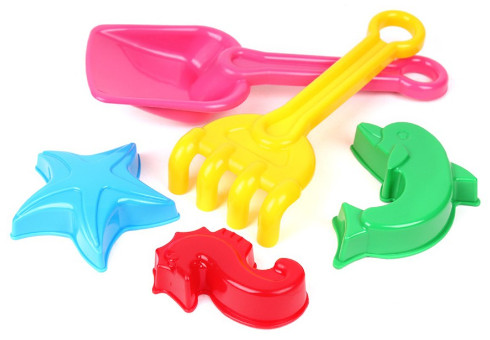 Игрушка Пластиковая Лопатка, Грабли, 3 пасочки 18 см Технок  2254