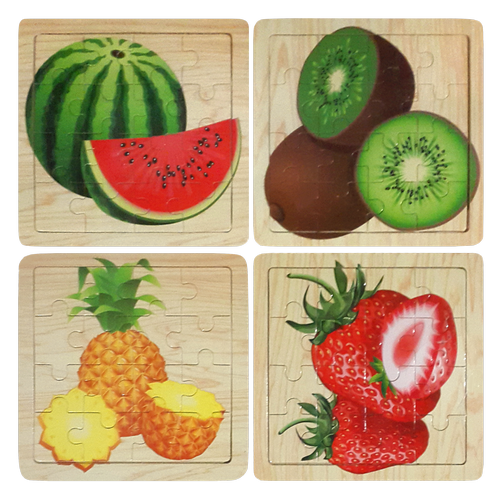 Игрушка Деревянная Пазл Фрукты 15 х 15 см TZ 15320 фото 2
