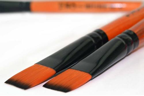 Кисть синтетика Плоская № 9 художественная фото 2