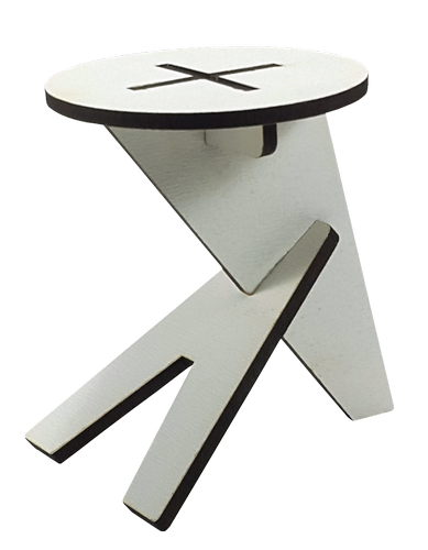 Мебель для кукол ростом 30 см - Табурет модерн из МДФ AS-6026