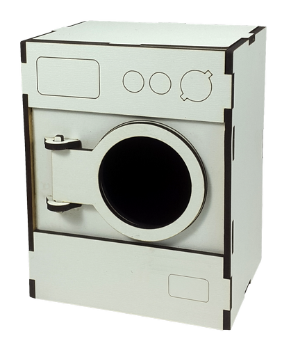 Мебель для кукол ростом 30 см - Стиральная машина из МДФ AS-6034