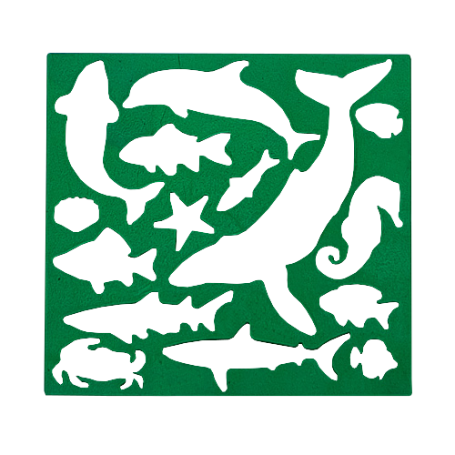 Трафарет "Морские обитатели" 1 шт 13 см AS-0255, К-9067м фото 3