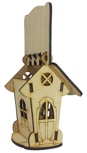 Домик № 18 Шкатулка с открывающейся крышей 8 х 8 х 12 см AS-4267, F-0147 фото 2