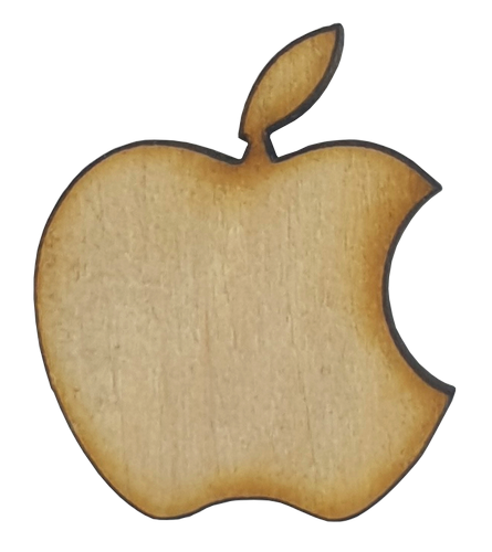 Фигурка фанерная - мини i-Яблоко 2.7 см AS-4601, В-0148