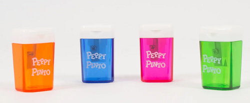 Точилка Peppy Pinto детская цвета микс с контейнером В-129