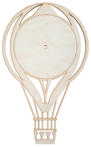 Основа для часов из фанеры 4 мм № 21 Воздушный шар 31 х 50 см AS-4570, В-0413